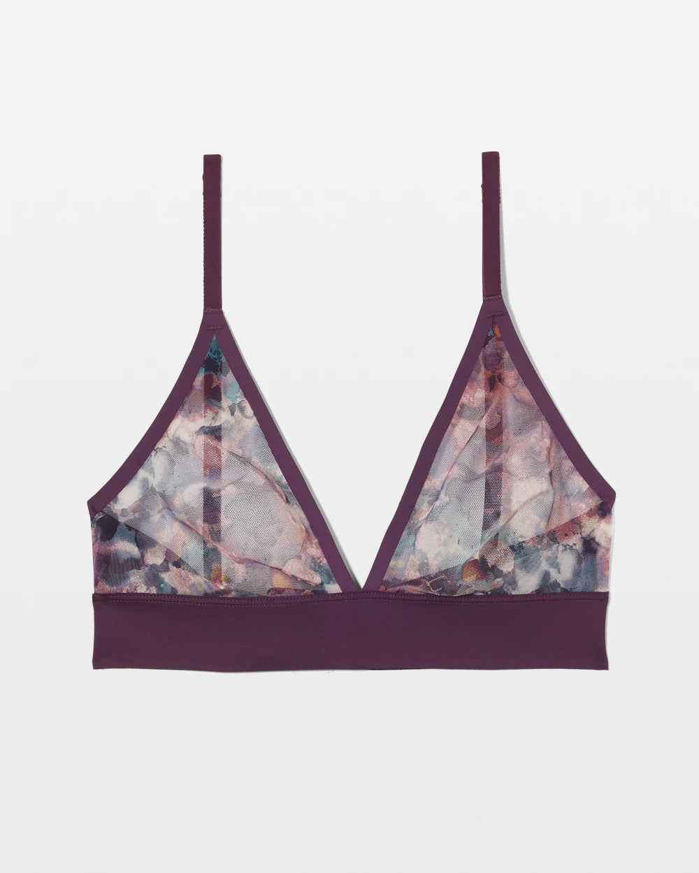 Triangle Mesh Bralette - FLORAL MIRAGE MINI BLUE | Soma near me