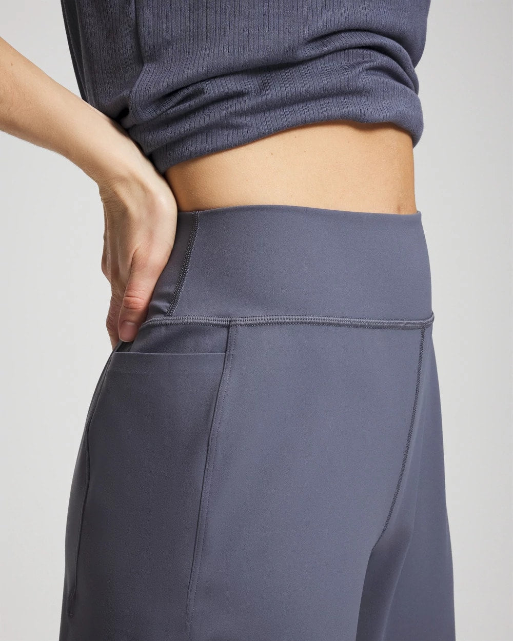 High-Waist Wide-Leg Pants - EARL GRAY | Soma for sale