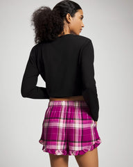 Pajama Set - FASHIONABLY PLAID MAGENTA | Soma discount