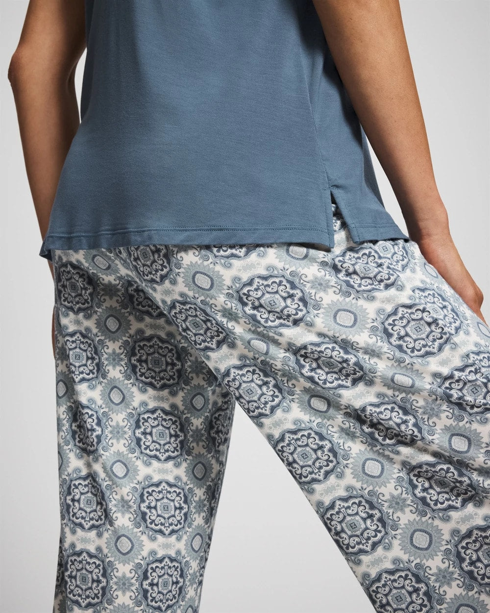 Tank + Crop Pants Pajama Set - HAVEN TILE MINI GREEN | Soma on sale