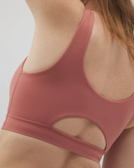 High-Neck Yoga Bra - CLAY ROSE | Soma discount
