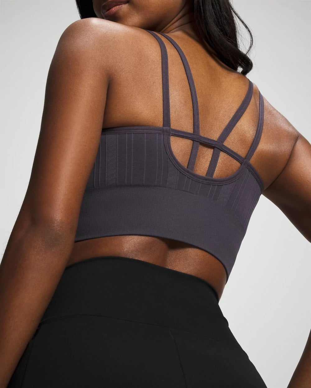 Seamless Bra With Strappy Back - GRAY INK | Soma Online