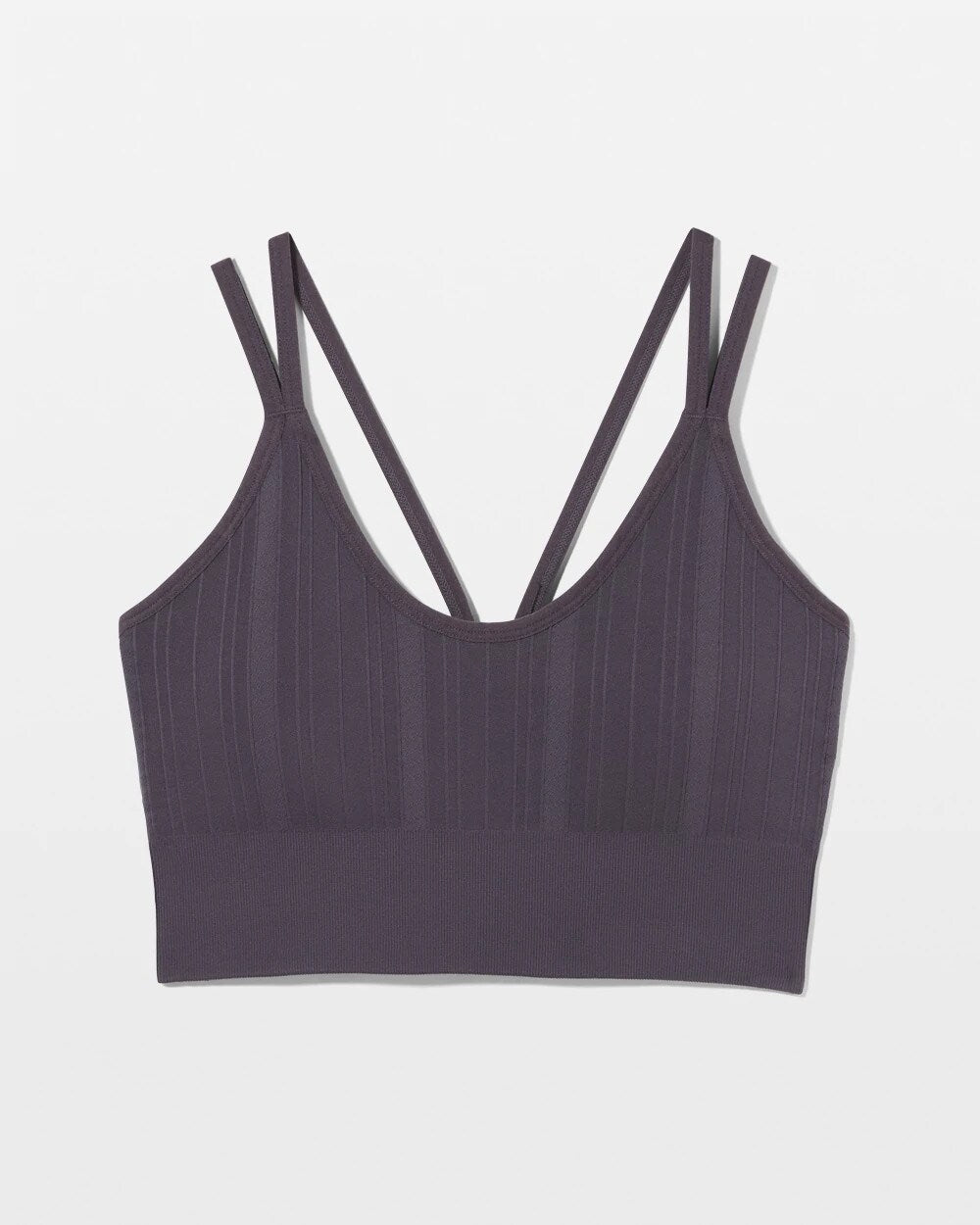 Seamless Bra With Strappy Back - GRAY INK | Soma Online