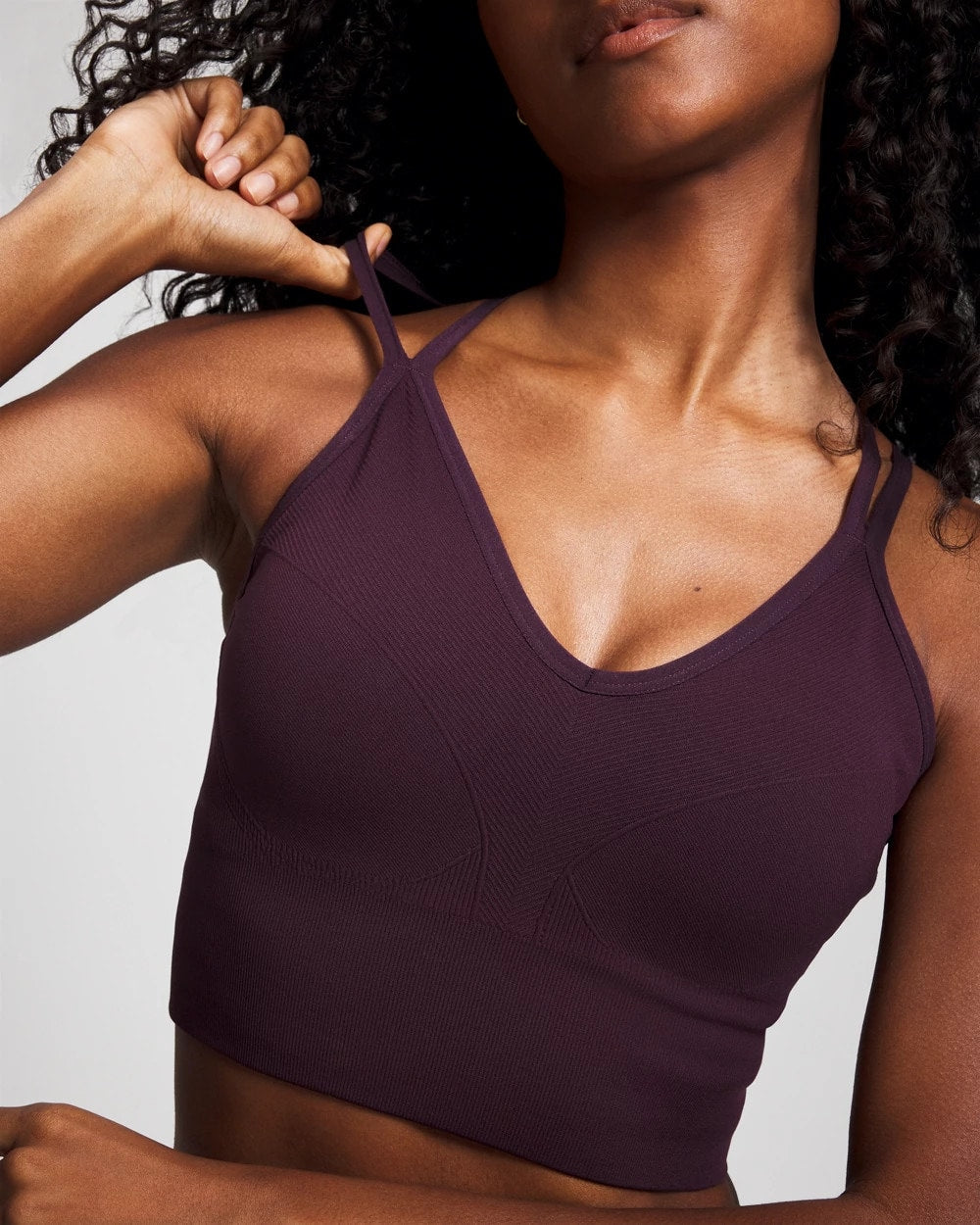 Longline Bra with Strappy Back - PLUM PERFECT | Soma near me