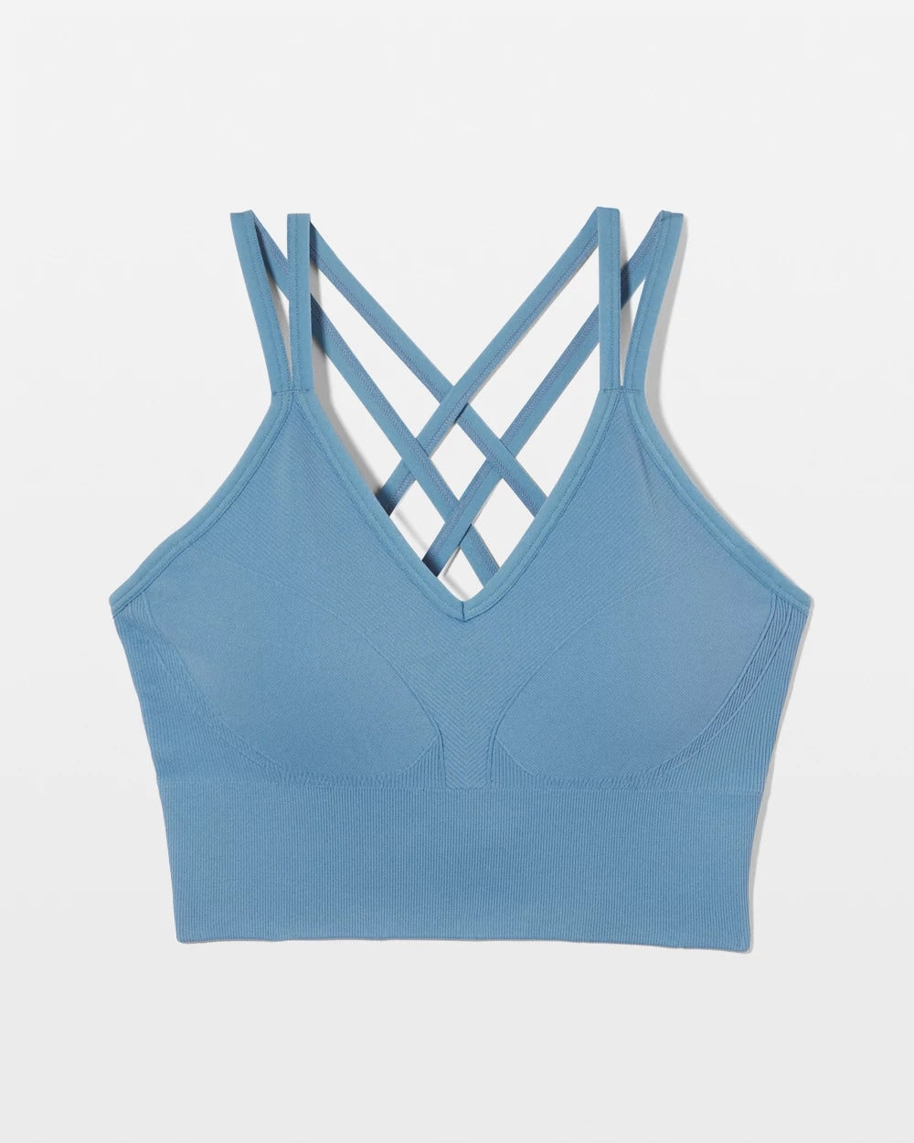 Longline Bra with Strappy Back - BLUE HEAVEN | Soma on sale