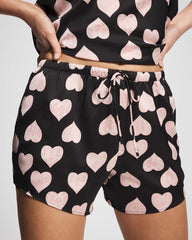 Pajama Shorts - MANDALA HEARTS BLACK | Soma on sale