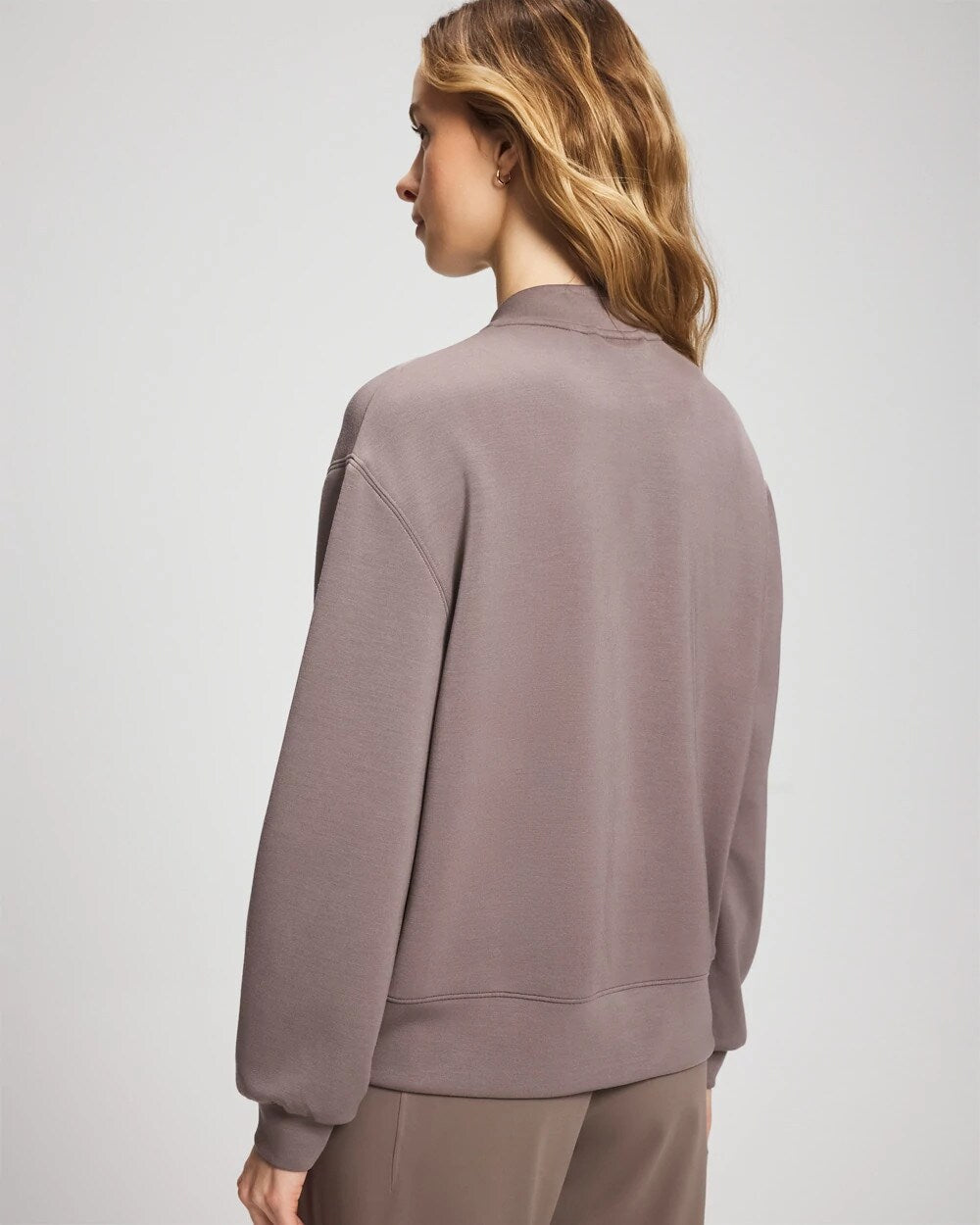 Modern Modal Bomber Jacket - DARK TAUPE | Soma sale