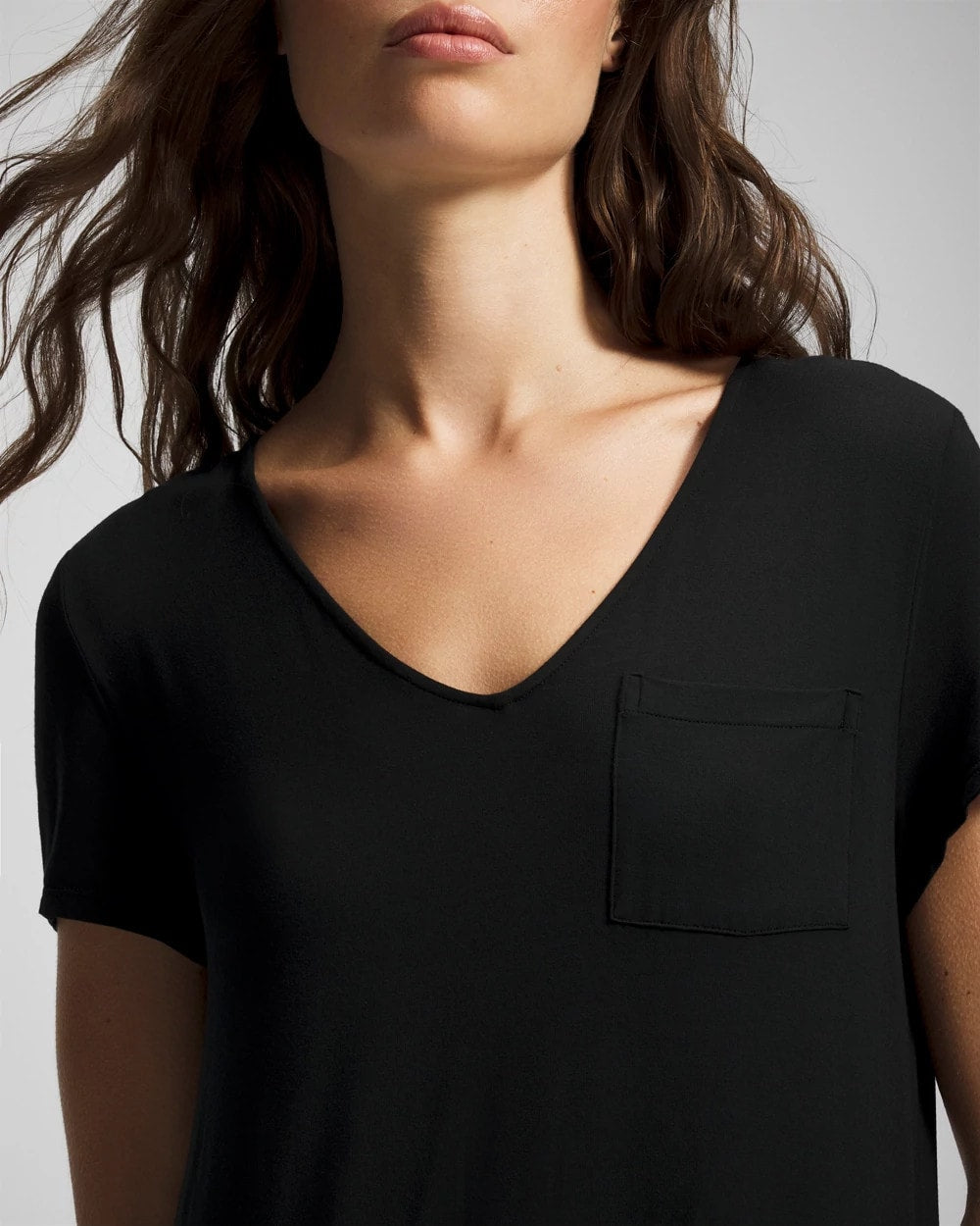 Short Sleeve Long Sleepshirt - BLACK | Soma outlet