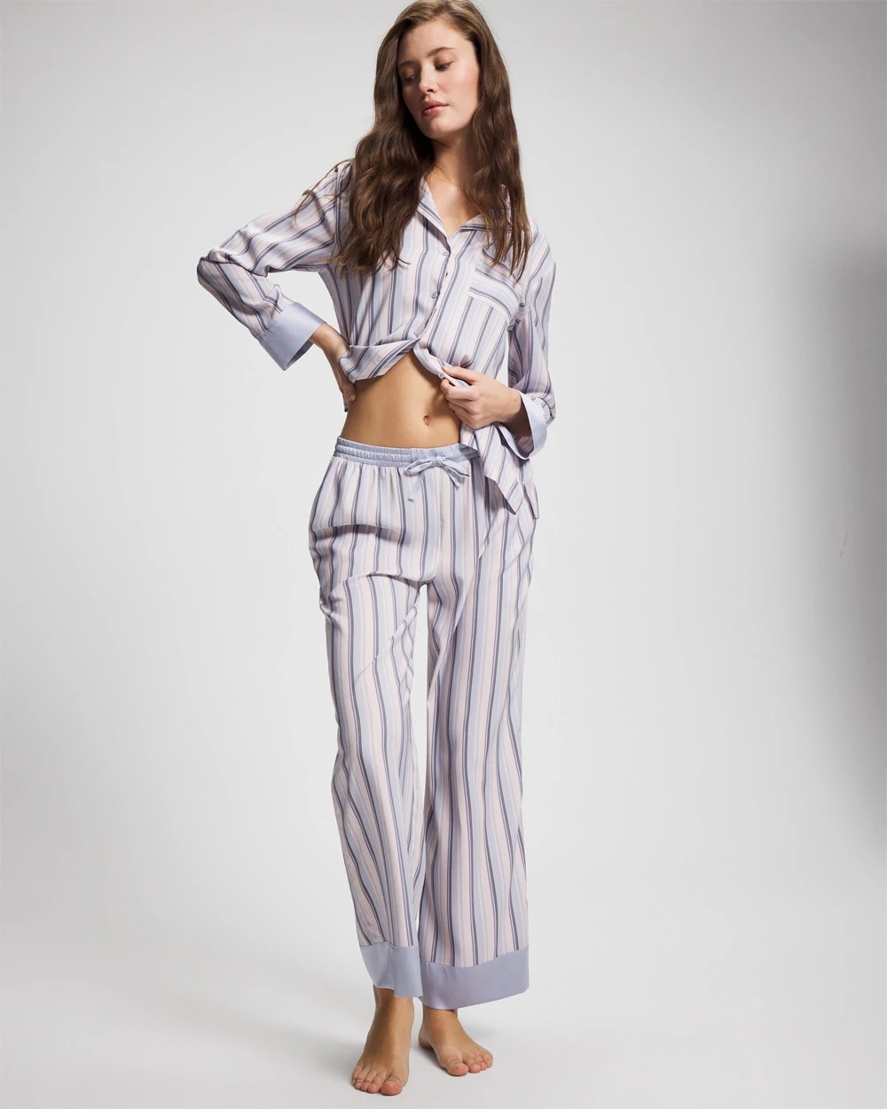 Pajama Pants - RELAX STRIPE BLUE OPAL | Soma for sale