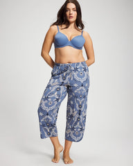 Piped Crop Pajama Pants - BOTANICAL TILE SUNDOWN | Soma sale