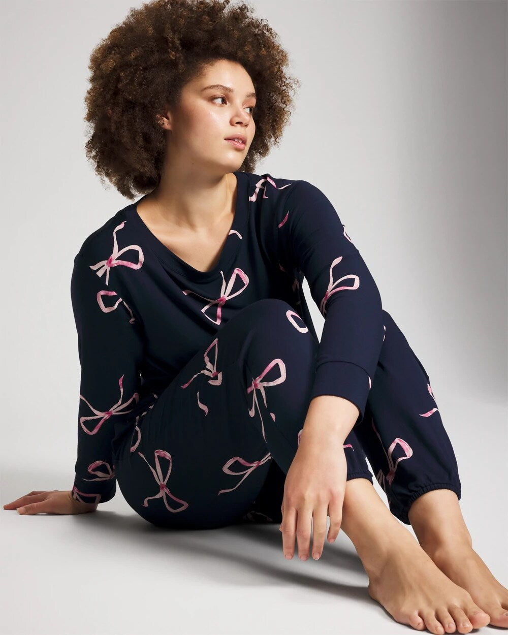Banded Ankle Pajama Pant - BELOVED BOWS GRAND NAVY | Soma discount