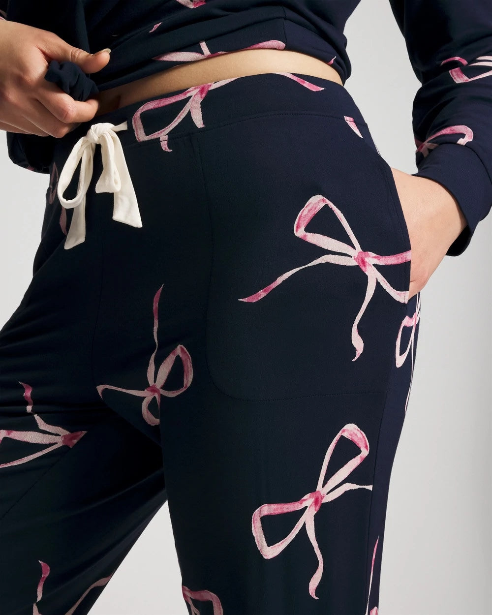 Banded Ankle Pajama Pant - BELOVED BOWS GRAND NAVY | Soma discount