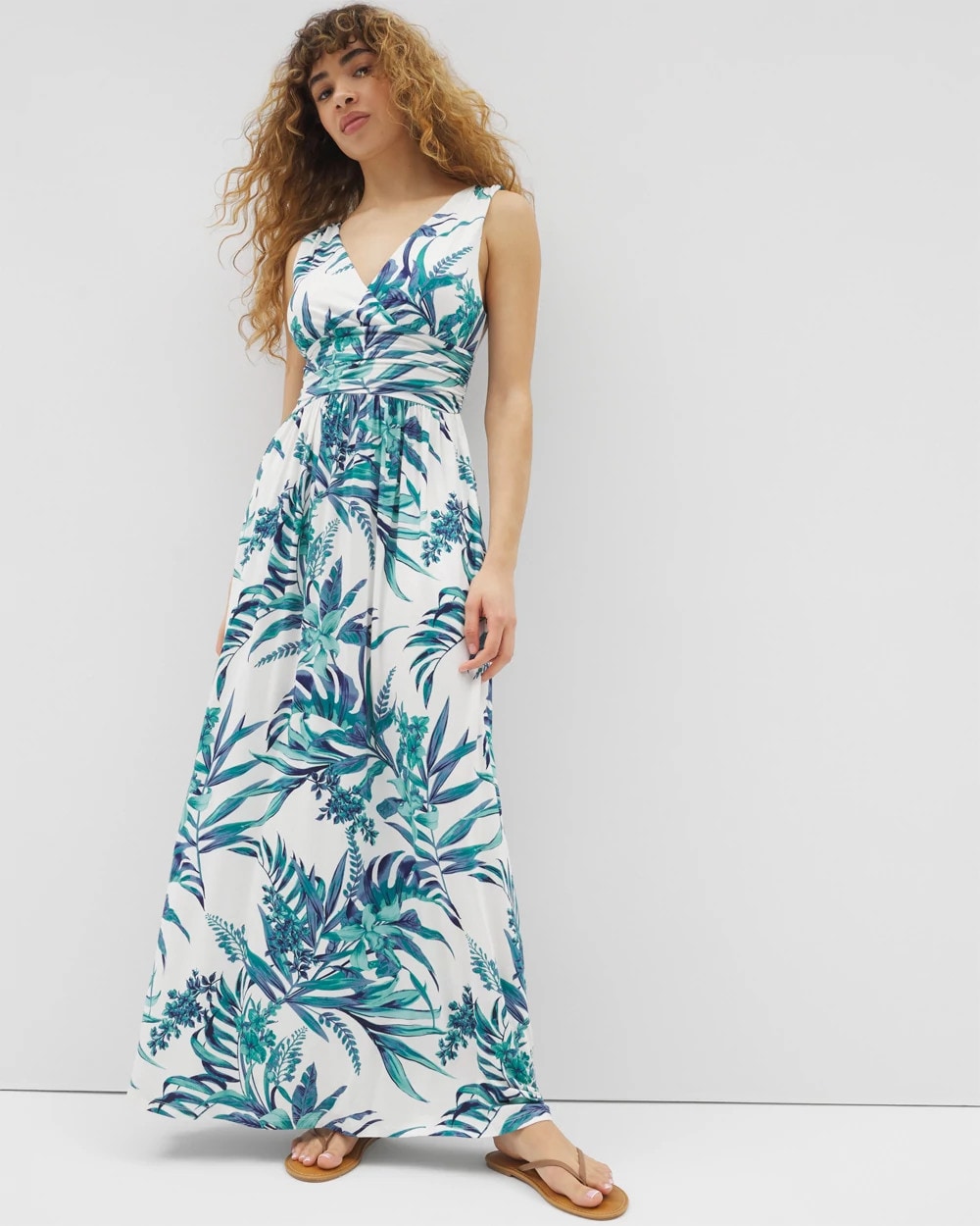 Goddess Maxi Bra Dress - PALM PERFECT G COCONUT | Soma discount