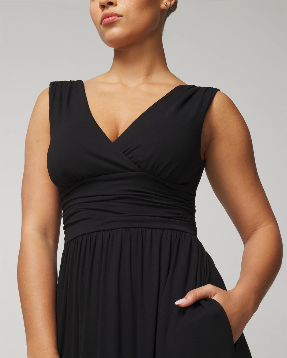 Goddess Maxi Bra Dress - BLACK | Soma for sale
