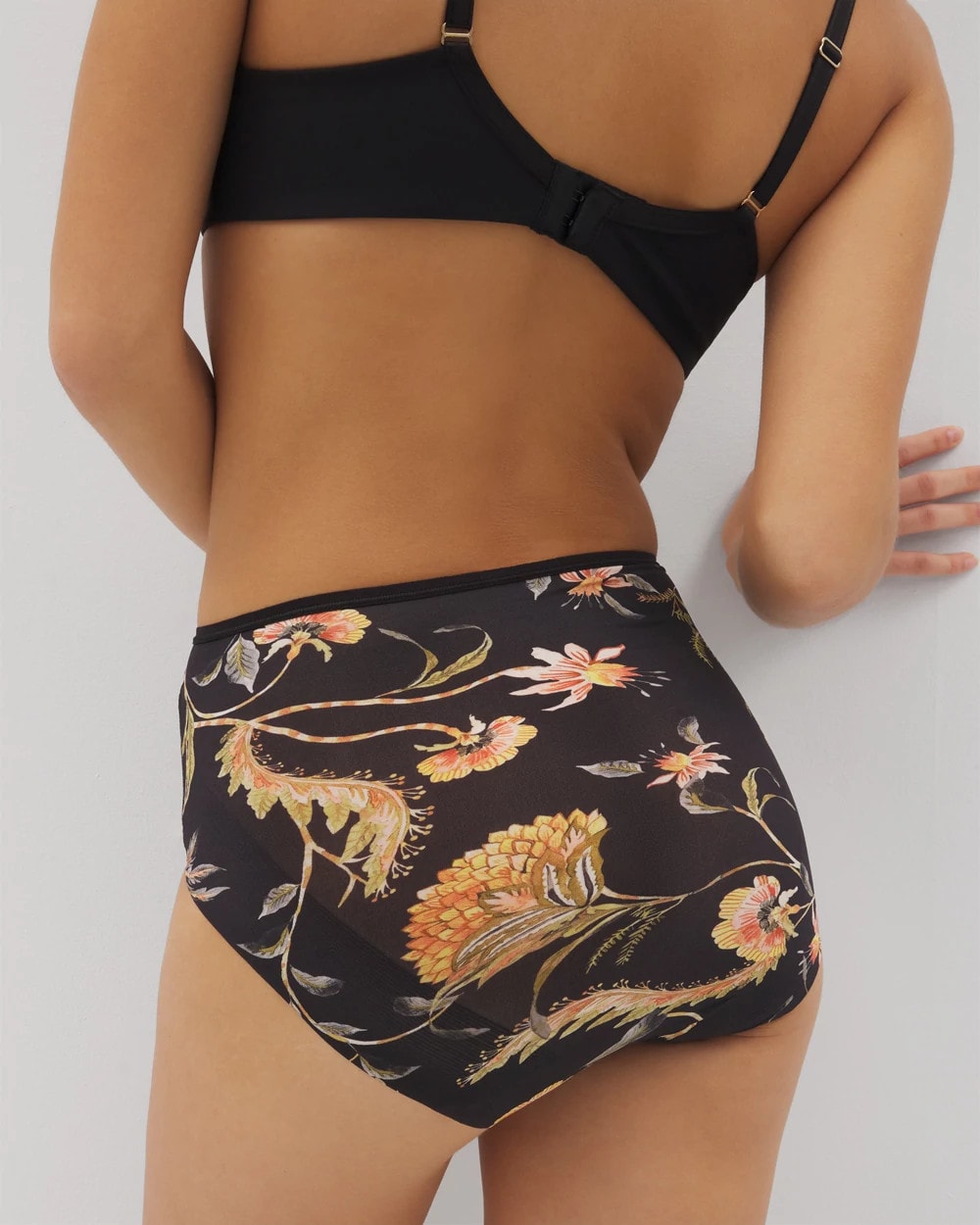 Modern Brief Panty - JAIPUR FLORAL BLACK | Soma sale