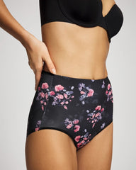 High-Waist Brief Panty - FLORAL DREAMS BLACK MINI | Soma discount