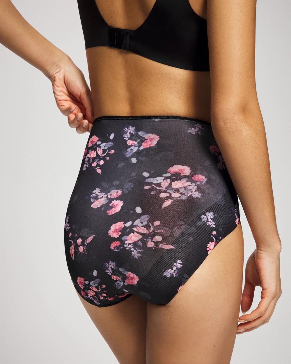 High-Waist Brief Panty - FLORAL DREAMS BLACK MINI | Soma discount