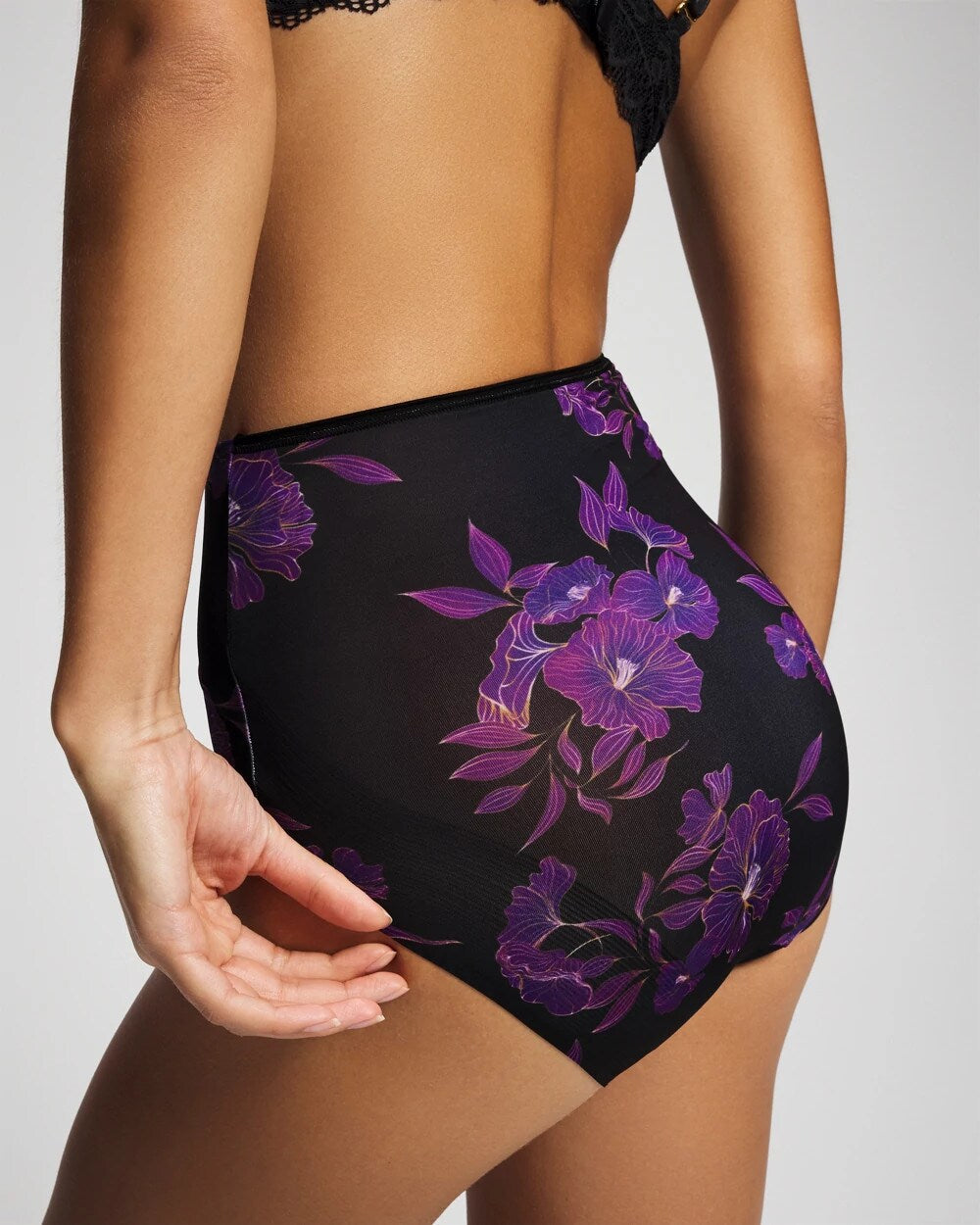 High-Waist Brief Panty - GILDED BLOOMS MAGENTA M | Soma near me