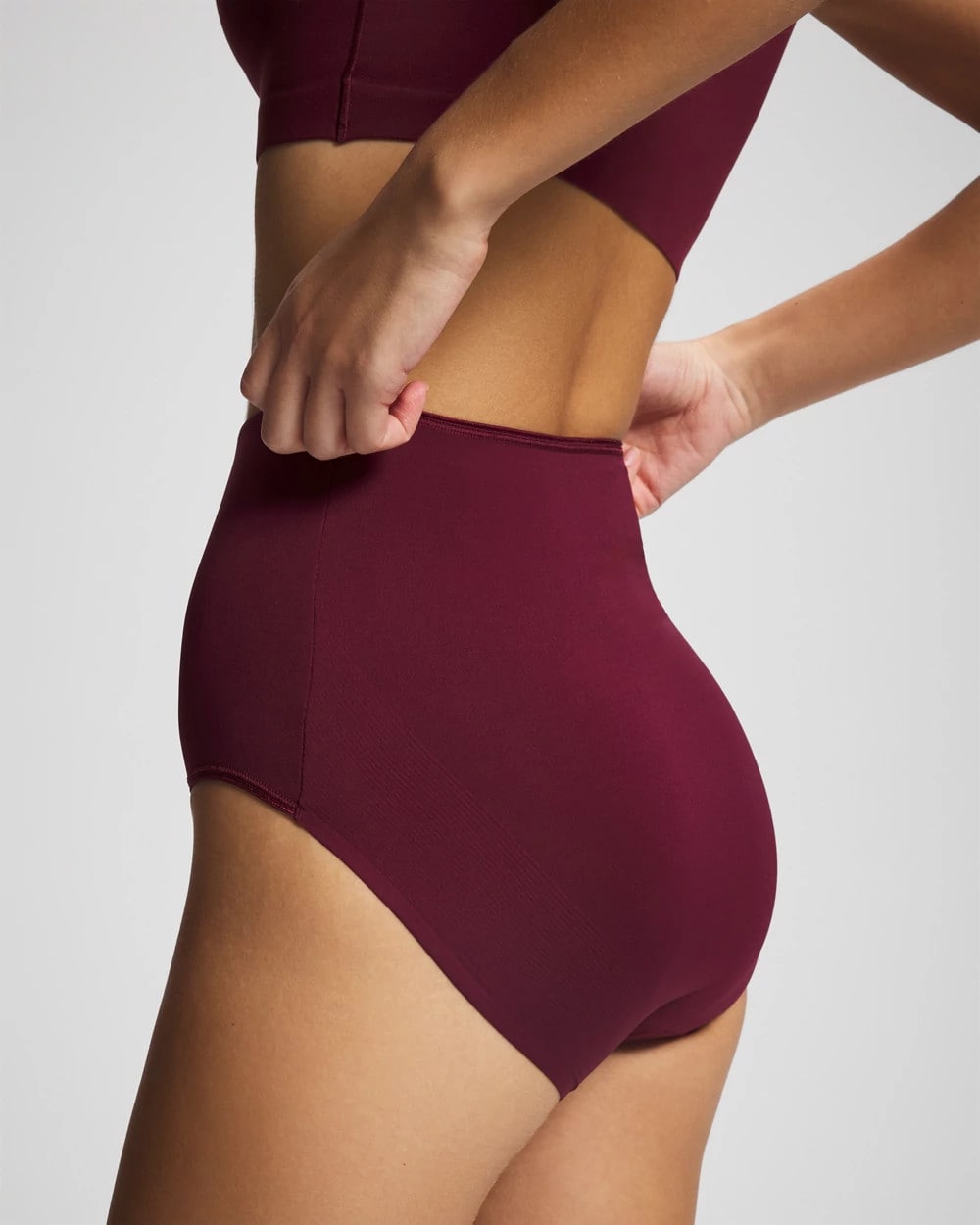 High-Waist Brief Panty - VELVET PLUM | Soma for sale