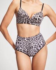 High-Waist Brief Panty - DIVINE LEOPARD MINI TAUPE | Soma on sale