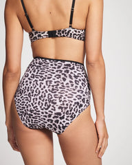 High-Waist Brief Panty - DIVINE LEOPARD MINI TAUPE | Soma on sale