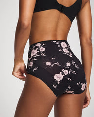 High-Waist Brief Panty - NOSTALGIA FLORA M BLACK | Soma near me