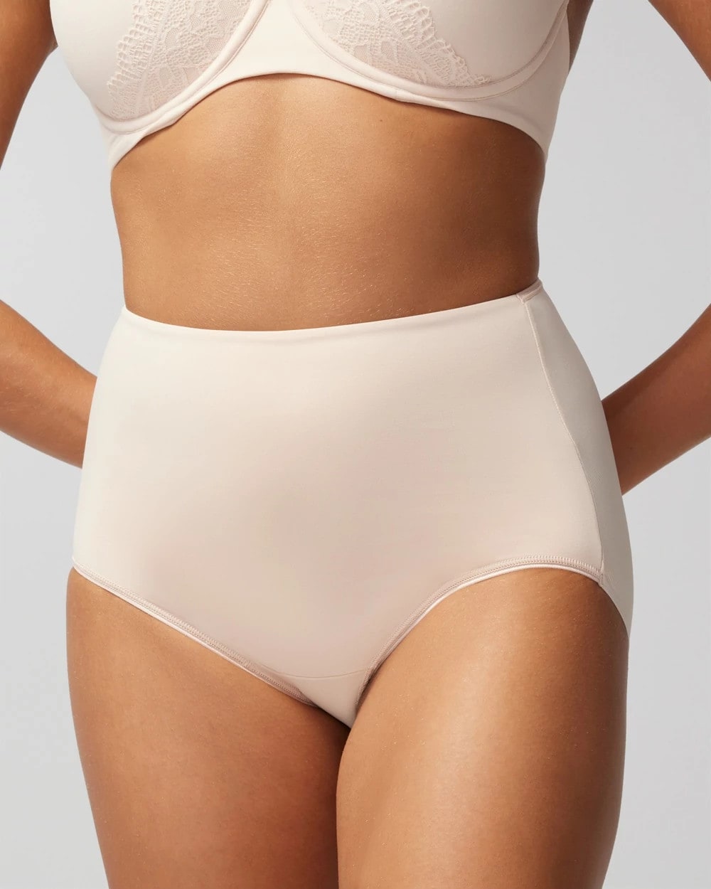 High-Waist Brief Panty - PALE SAND | Soma outlet