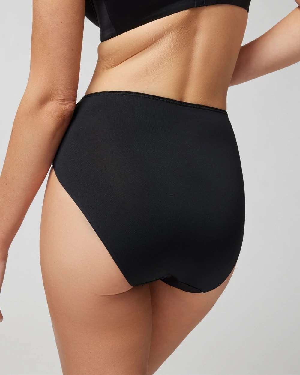 Modern Brief Panty with Lace - BLACK | Soma Online