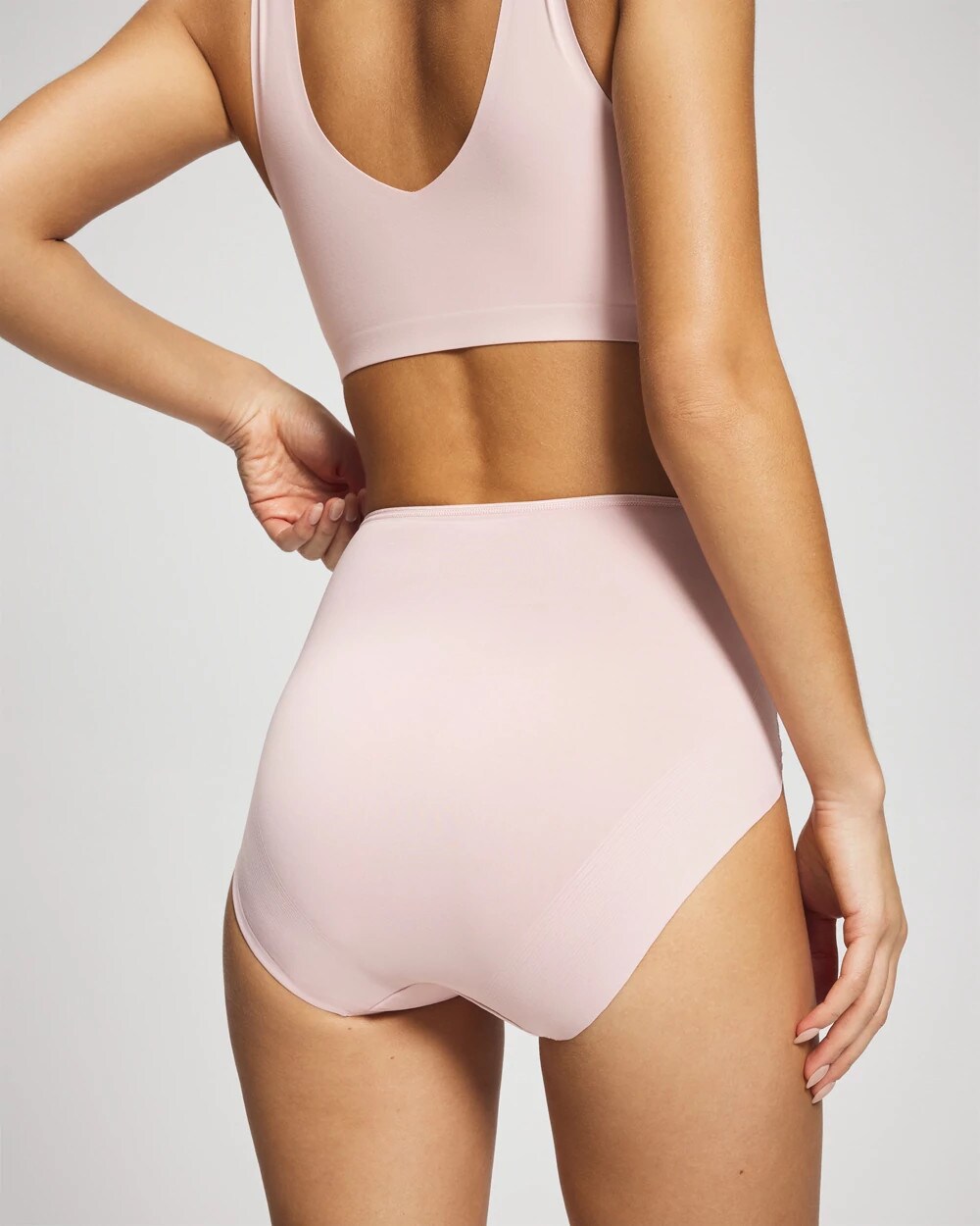 Tummy High-Waist Brief Panty with Lace - PRETTY PINK | Soma discount