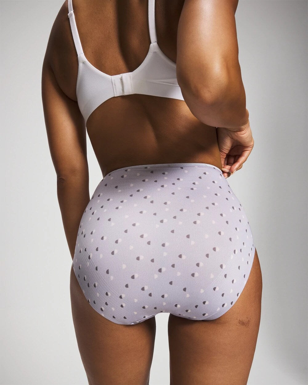 Tummy High-Waist Brief Panty with Lace - HALF MOON BLUE OPAL | Soma Online