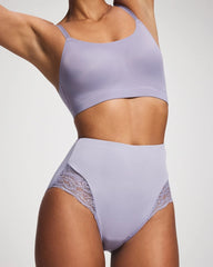 Tummy High-Waist Brief Panty with Lace - LAVENDER CLOUD | Soma near me