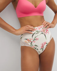 Tummy High-Waist Brief Panty with Lace - LE TIGRE FLORA MINI CH | Soma discount