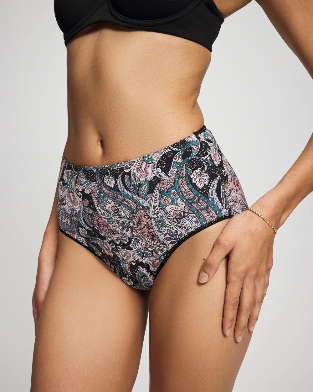 Tummy Modern Brief Panty - REGAL PAISLEY BLACK MINI | Soma discount