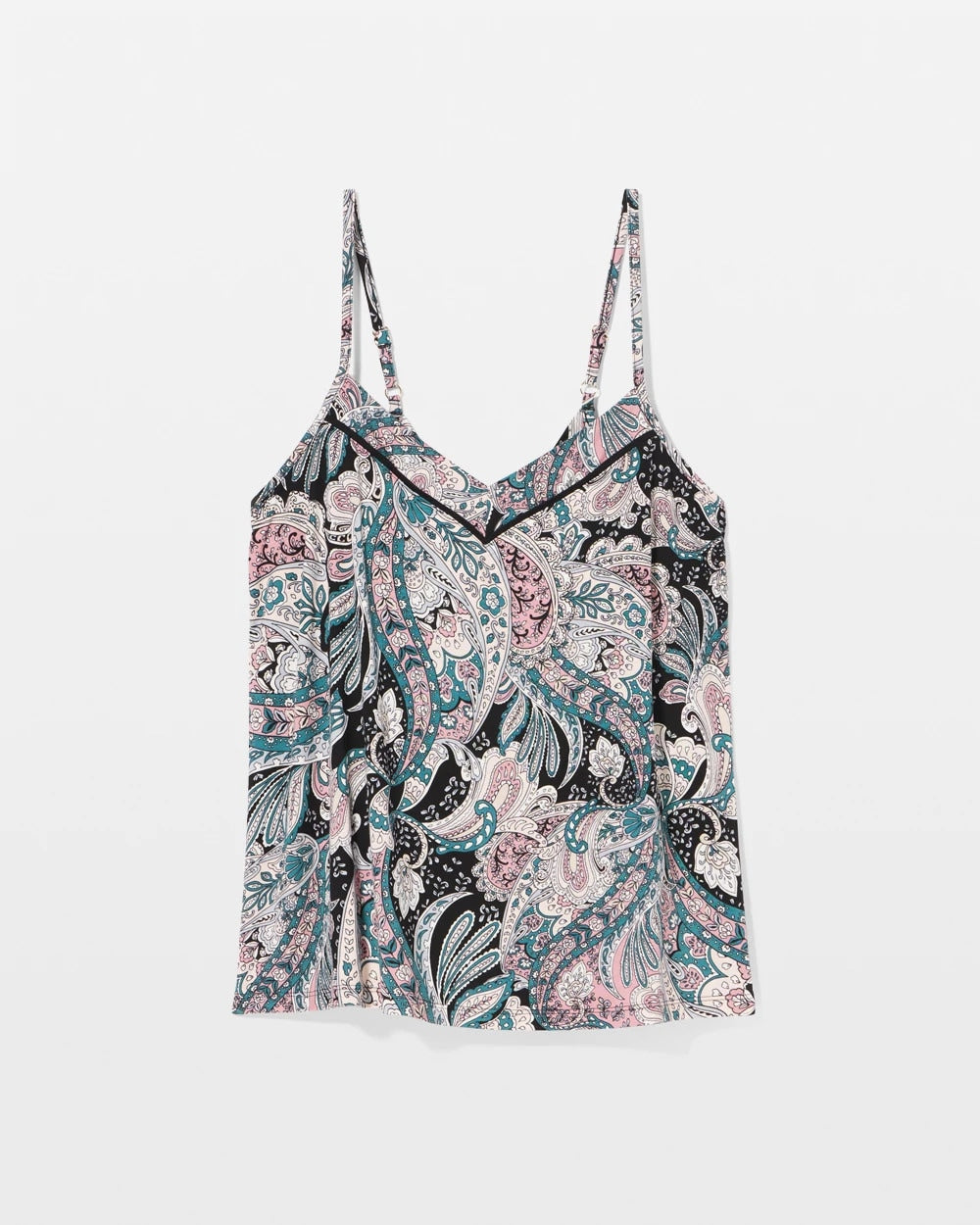 Piped Pajama Cami - REGAL PAISLEY BLACK | Soma near me
