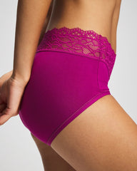 Brief Panty with Enchanting Lace - MAGENTA ORCHID | Soma discount