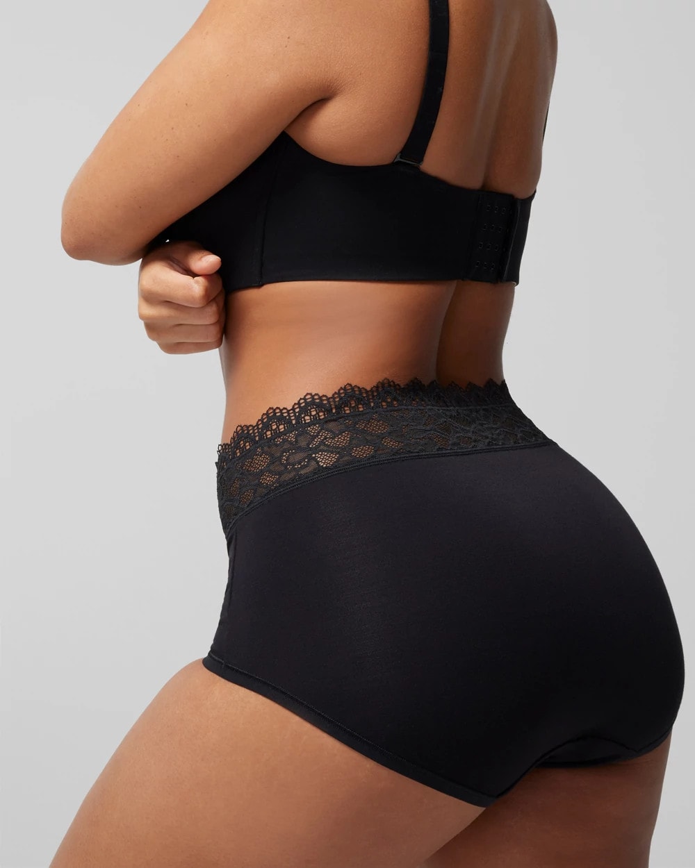 Brief Panty with Enchanting Lace - BLACK | Soma near me