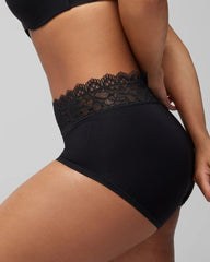 Brief Panty with Enchanting Lace - BLACK | Soma near me