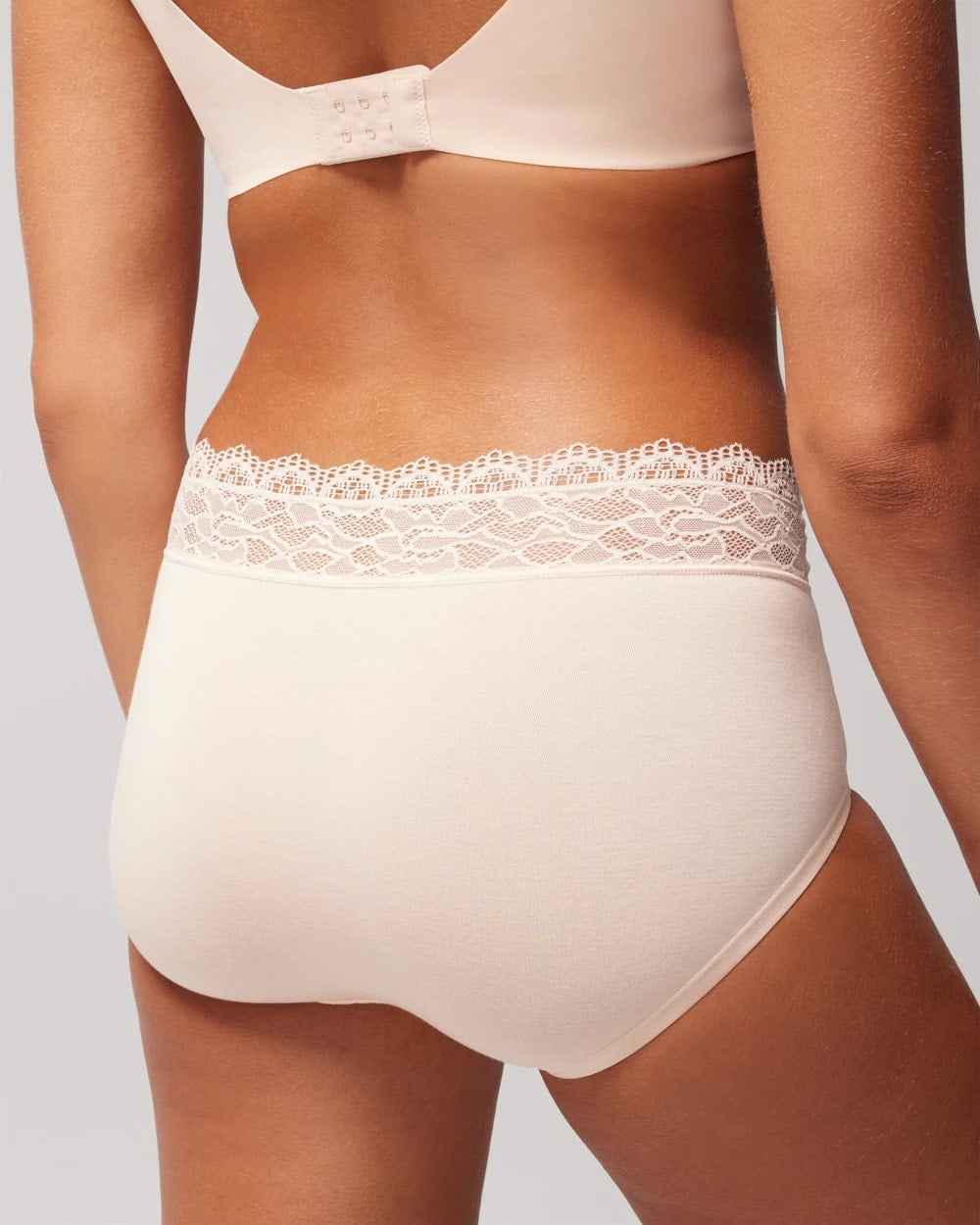 Brief Panty with Enchanting Lace - PALE SAND | Soma sale