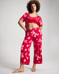 Cropped Pajama Pants - WHOLE LOTTA LOVE RED | Soma for sale