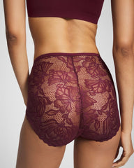 Lace Back Modern Brief Panty - VELVET PLUM | Soma near me