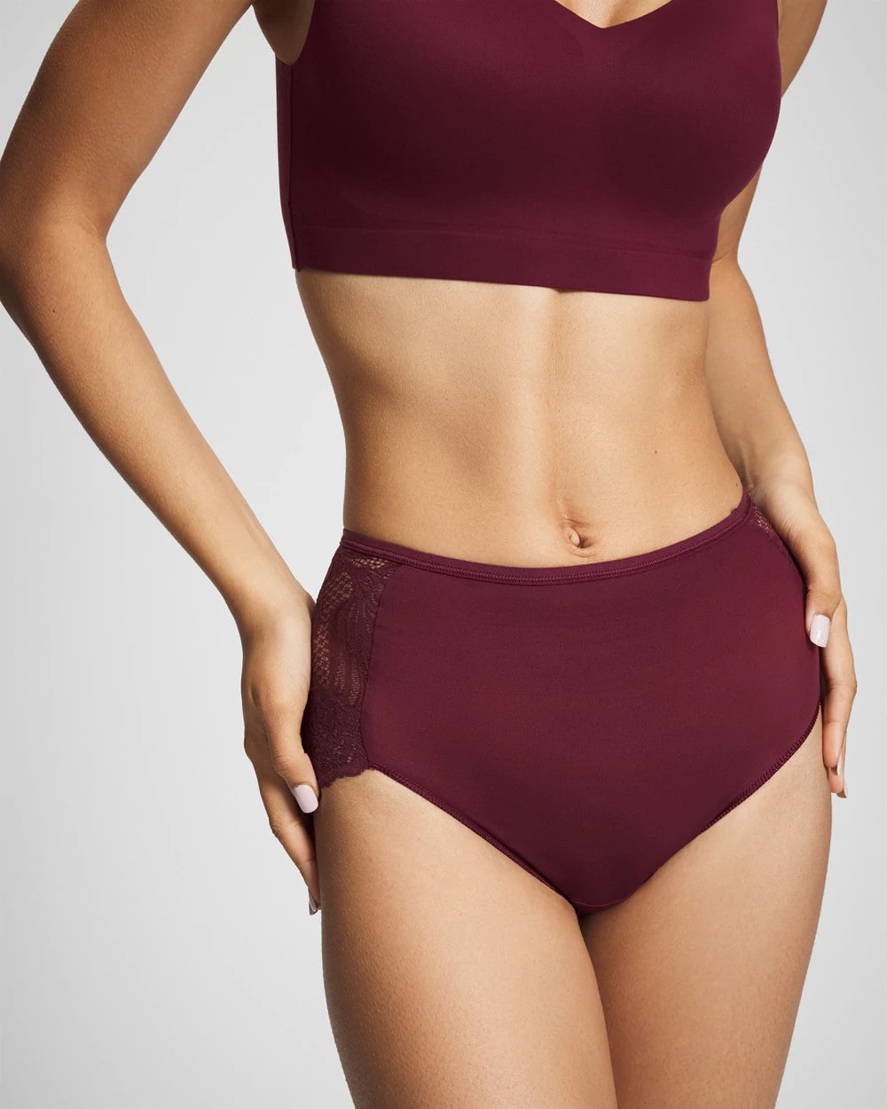 Lace Back Modern Brief Panty - VELVET PLUM | Soma near me