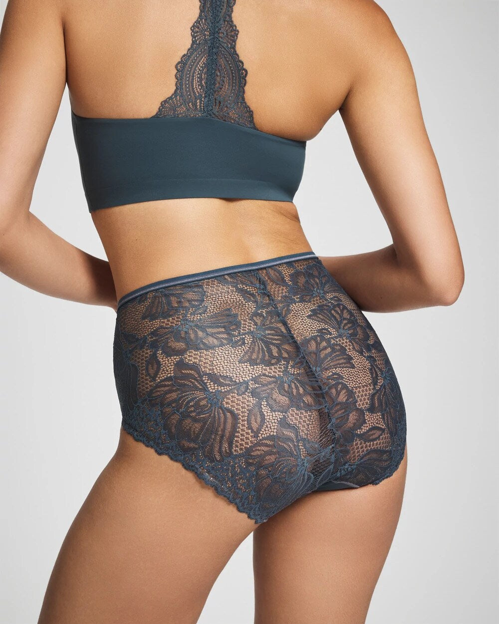 Lace Back Modern Brief Panty - PETROL | Soma for sale