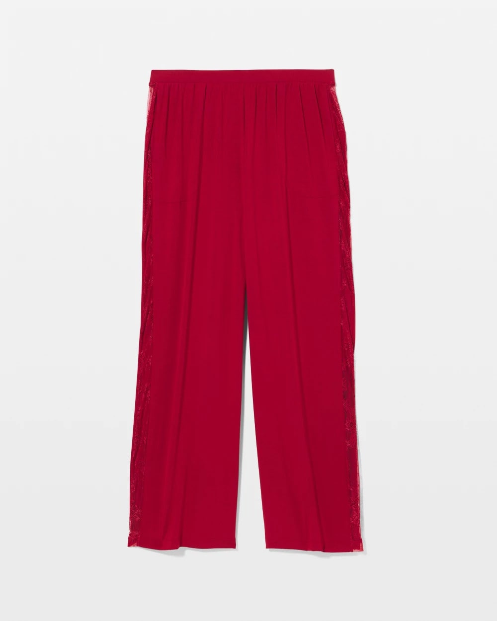 Lace Relaxed Wide Leg Pajama Pant - PAINT THE TOWN RED | Soma sale