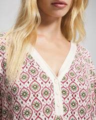 Long Sleeve Henley - PATTERNED PIECES CHAMP | Soma outlet