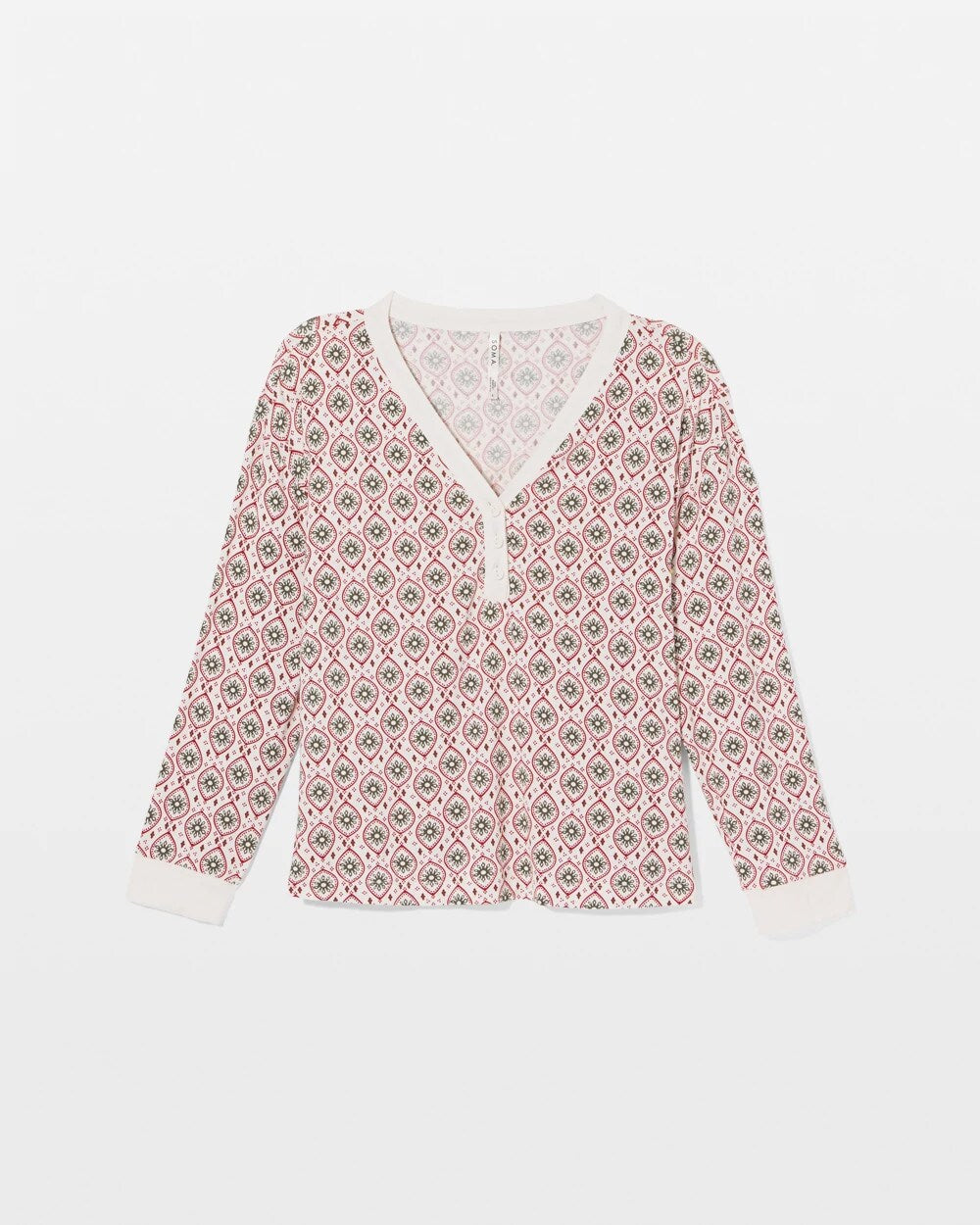 Long Sleeve Henley - PATTERNED PIECES CHAMP | Soma outlet