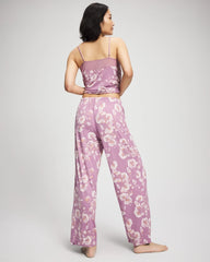 Printed Pajama Pant - FLORA SHIMMER LILAC | Soma for sale