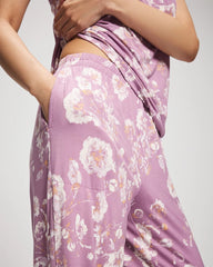 Printed Pajama Pant - FLORA SHIMMER LILAC | Soma for sale