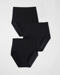 Tummy High-Waist Brief Panty 3 Pack - BLACK MULTI PACK | Soma near me