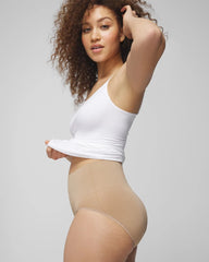 Seamless Ultralight Smoothing Brief - ALMOND | Soma on sale