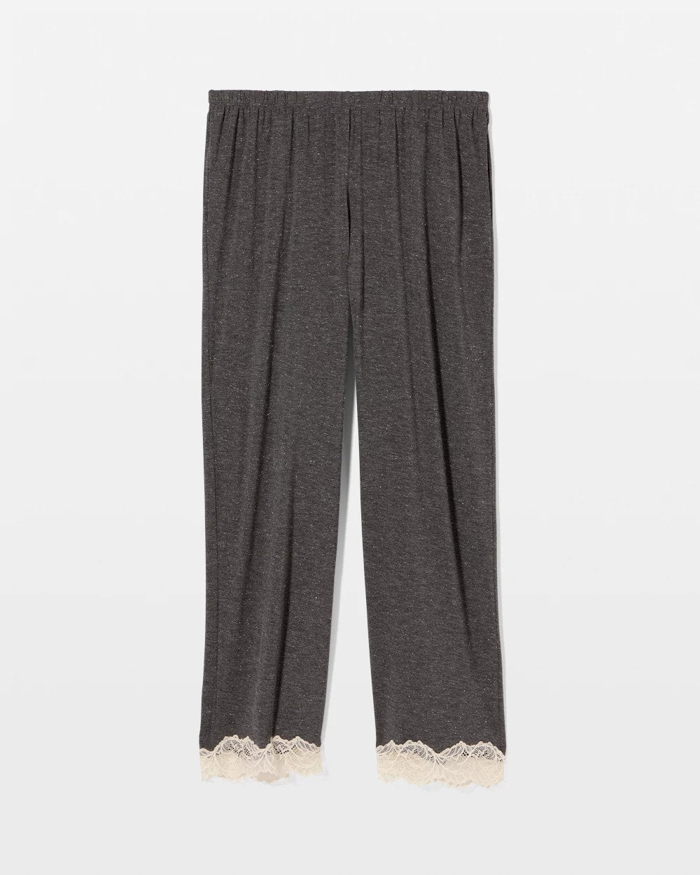 Lace Trim Pajama Pant - CHARCOAL HEATHER W/ SHINE | Soma discount